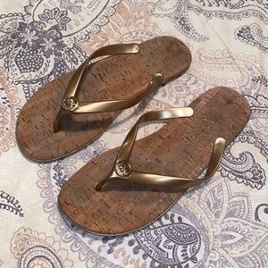 Gold Michael Kors Sandals!!